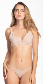 Set: Top Estilo Bra + Panty Estilo Brasilera Sin Costuras