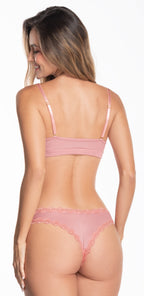 Ribbed Set Top + Panty En Rib