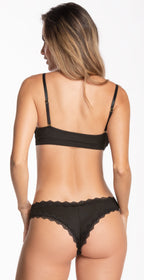 Ribbed Set Top + Panty En Rib