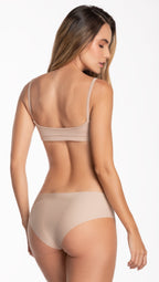 Set: Top Estilo Bra Sin Costuras + Panty Estilo Hipster Sin Costuras