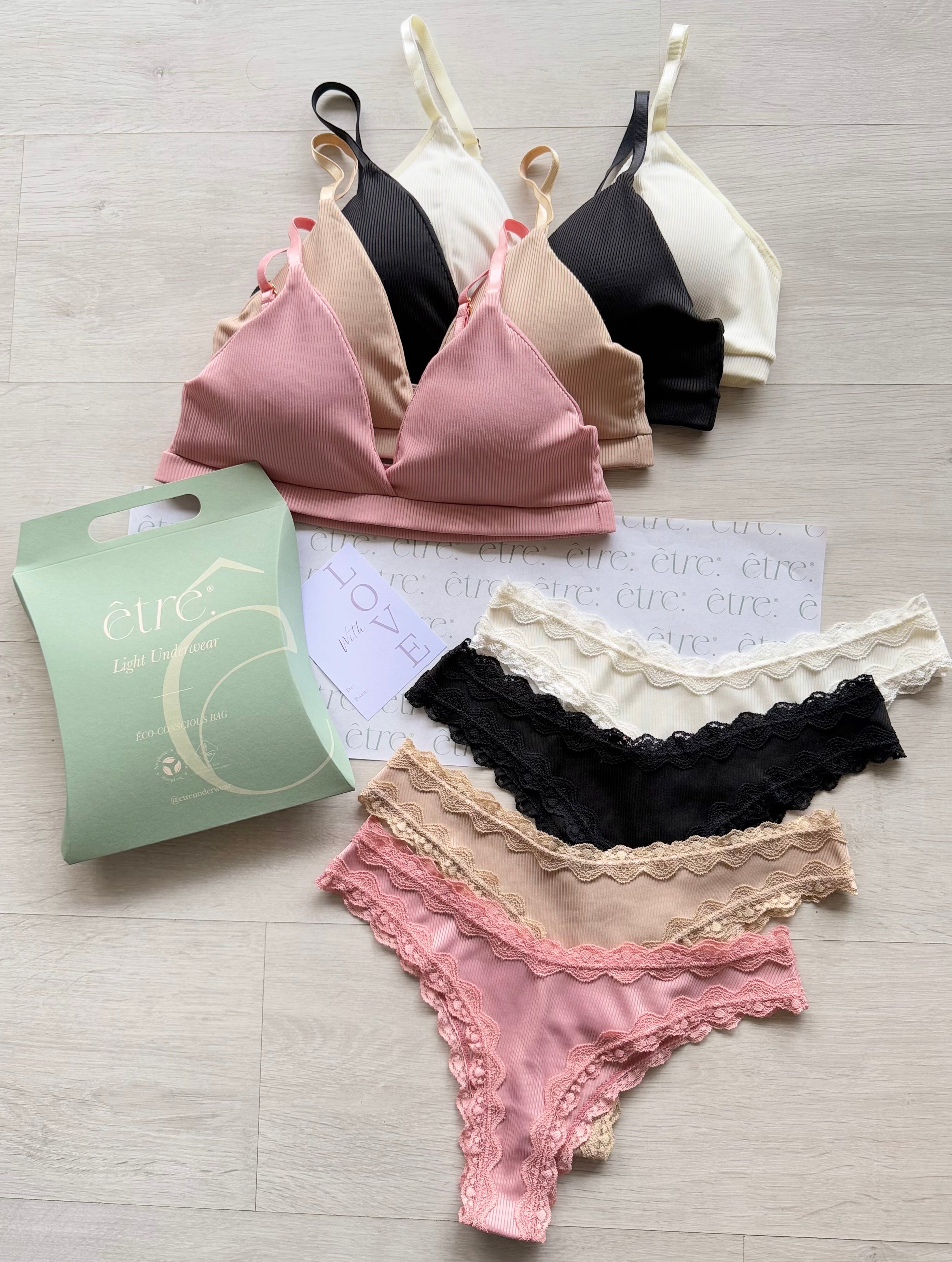 Ribbed Set Top + Panty En Rib