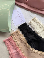 Set X 4 Panties Estilo Hipster en Rib