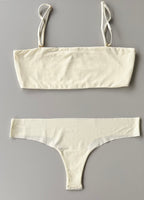 Set: Top Multiusos Sin Costuras + Comfy Panty Estilo Tanga Sin Costuras