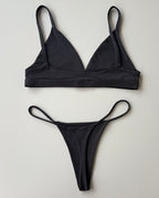 Set: Top Estilo Bra + Panty Estilo Brasilera Sin Costuras