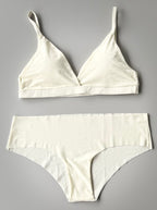 Set: Top Estilo Bra Sin Costuras + Panty Estilo Hipster Sin Costuras