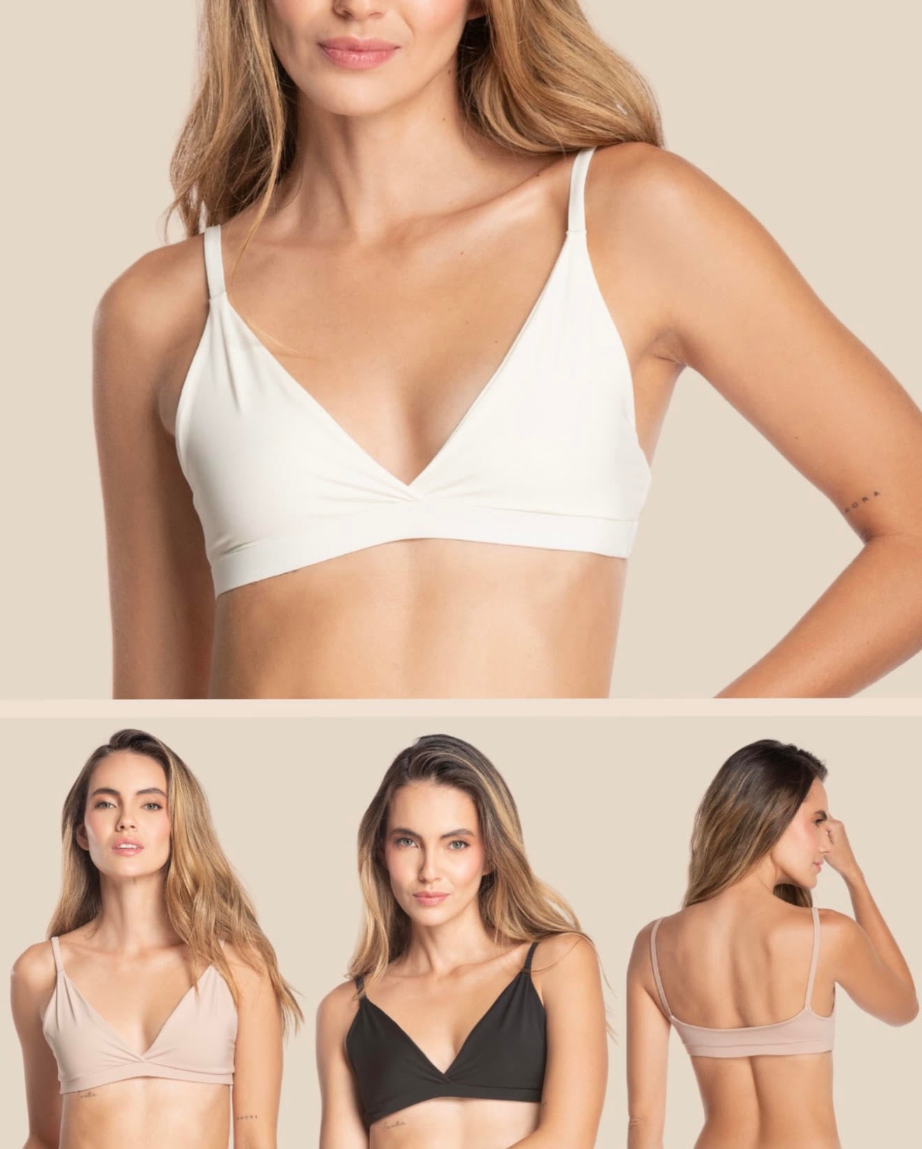 Top Estilo Bra Sin Costuras