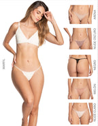 Set X 6 Panties Sin Costuras Estilo Brasilera